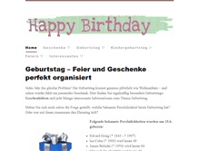 Tablet Screenshot of geschenke-zum-geburtstag.net